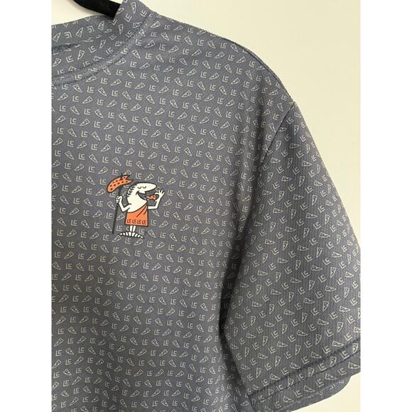 Little Caesars Uniform T Shirt Size Medium Unisex Grey Embroidered - Picture 2 of 5